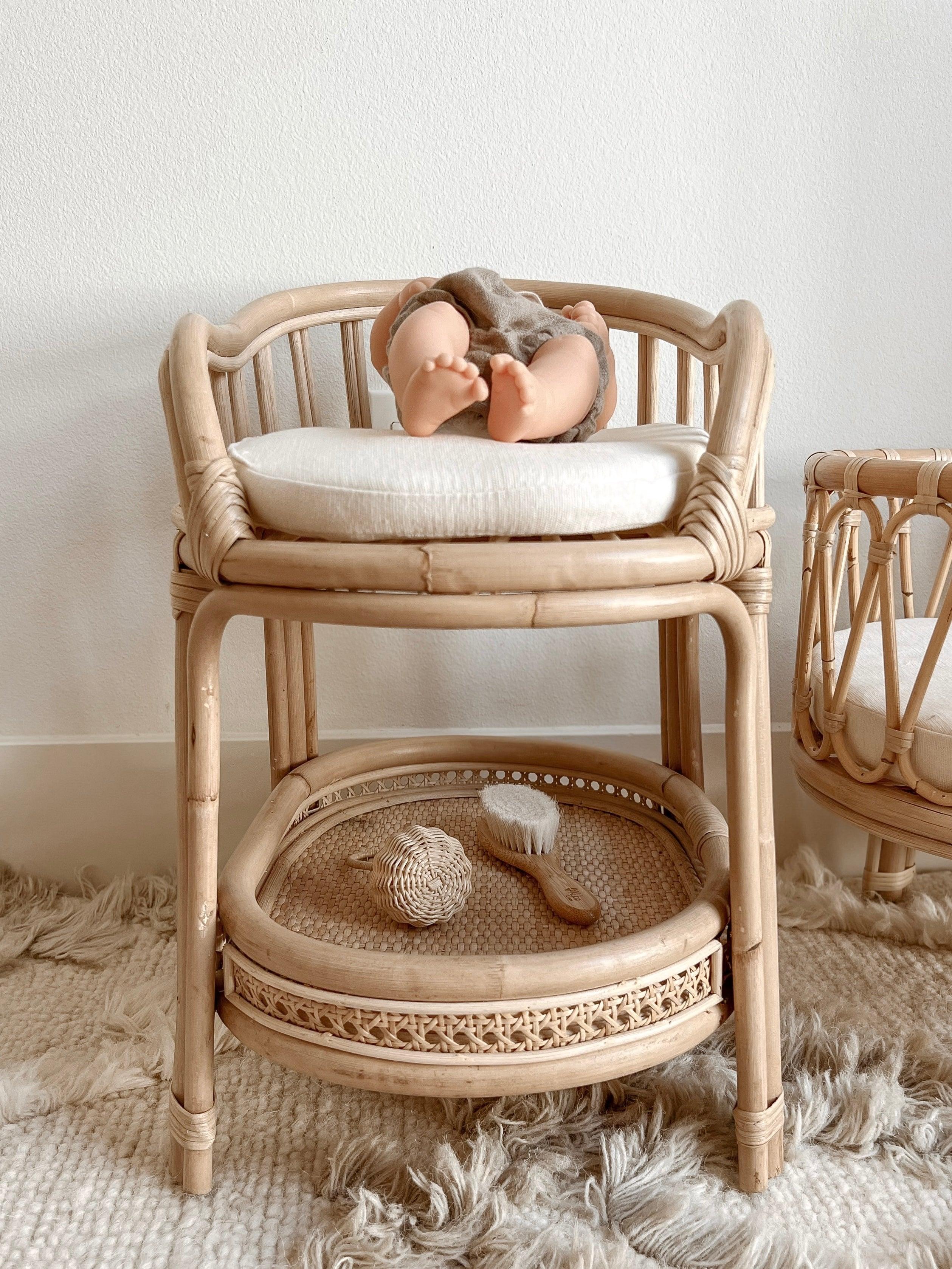 Wicker baby clearance changing table