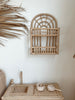 Rattan Rainbow Wall Rack Shelf Decor